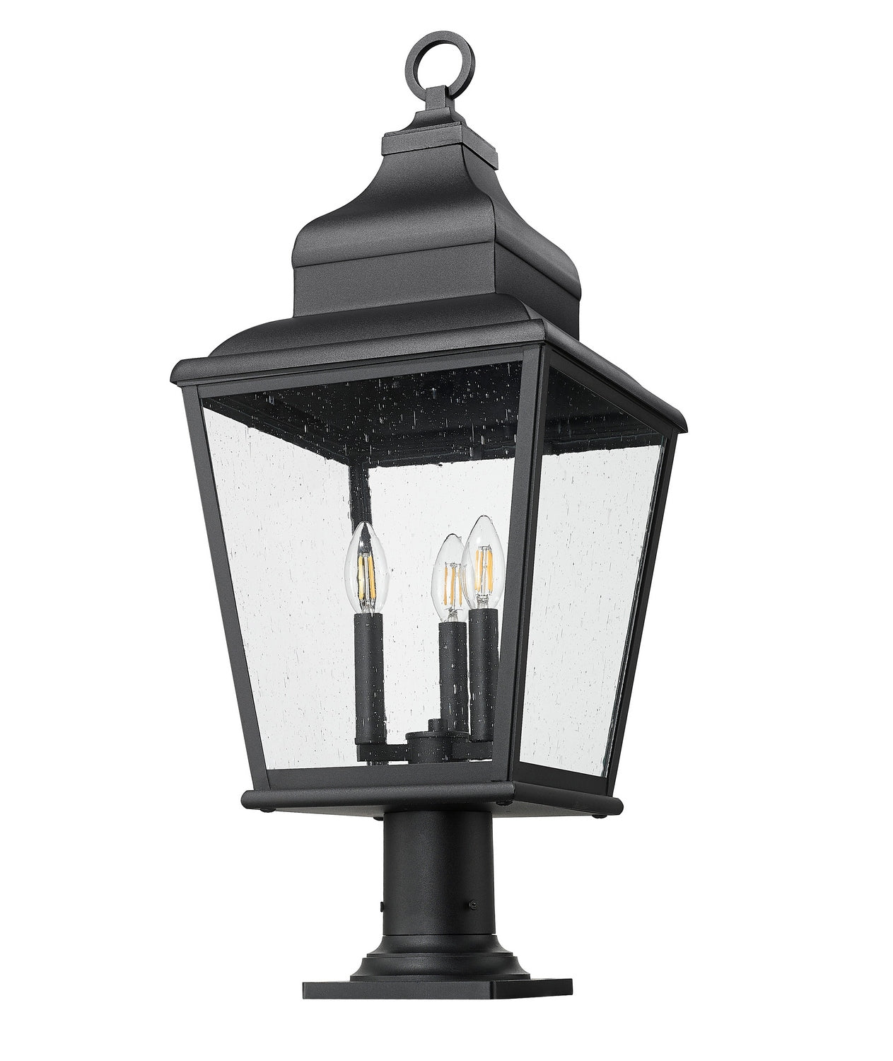 Z-Lite - 5029PHBR-533PM-BK - Three Light Outdoor Pier Mount - Raphael - Sand Black