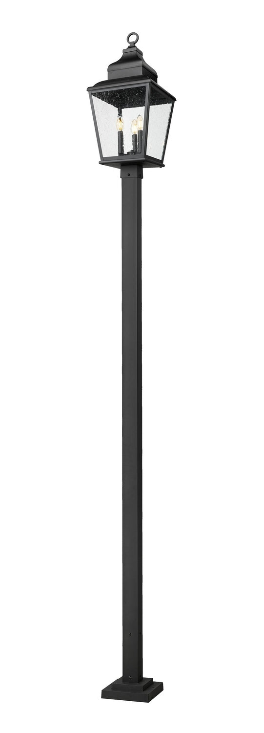 Z-Lite - 5029PHBS-536P-BK - Three Light Outdoor Post Mount - Raphael - Sand Black
