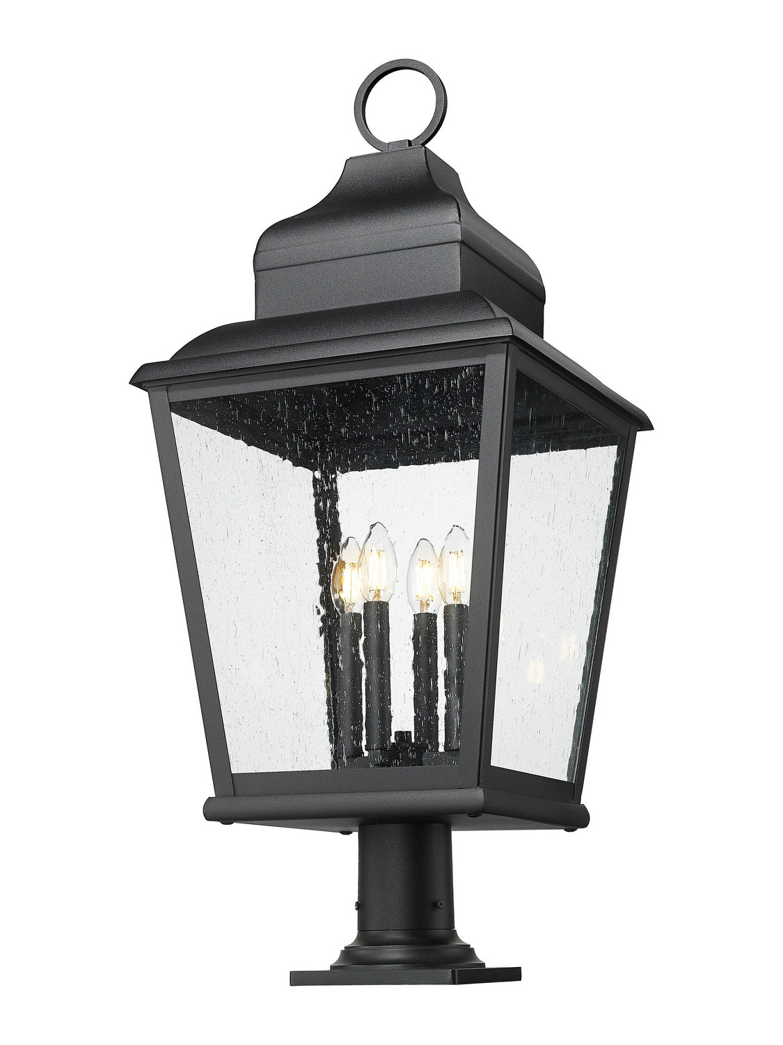 Z-Lite - 5029PHXLR-533PM-BK - Four Light Outdoor Pier Mount - Raphael - Sand Black