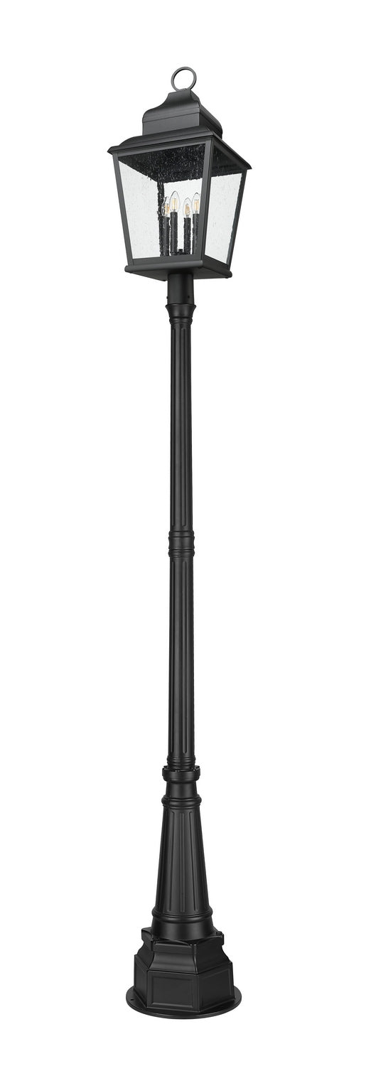 Z-Lite - 5029PHXLR-564P-BK - Four Light Outdoor Post Mount - Raphael - Sand Black