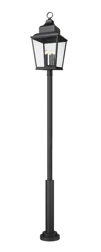 Z-Lite - 5029PHXXLR-5010P-BK - Five Light Outdoor Post Mount - Raphael - Sand Black
