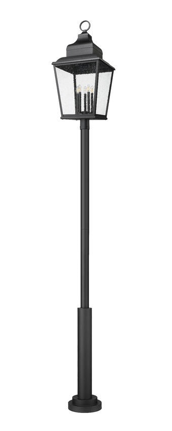 Z-Lite - 5029PHXXLR-5010P-BK - Five Light Outdoor Post Mount - Raphael - Sand Black