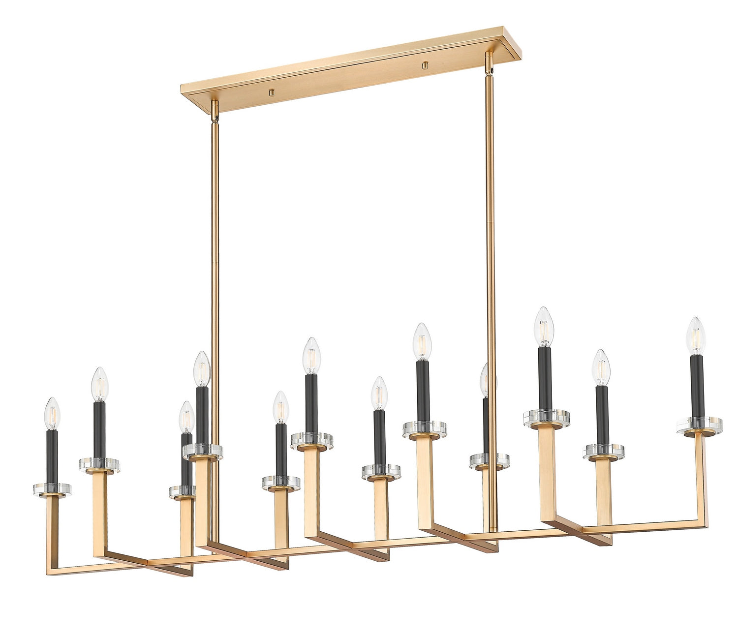 Z-Lite - 6100-12L-MGLD - 12 Light Linear Chandelier - Gaultier - Modern Gold