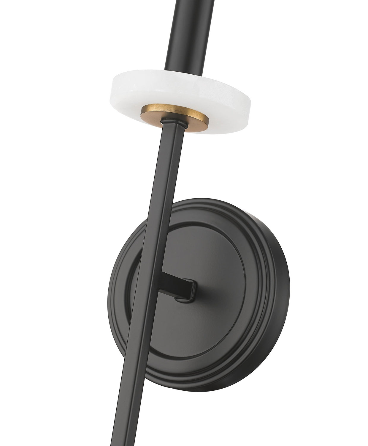 Z-Lite - 6100-1S-MB - One Light Wall Sconce - Gaultier - Matte Black + Modern Gold