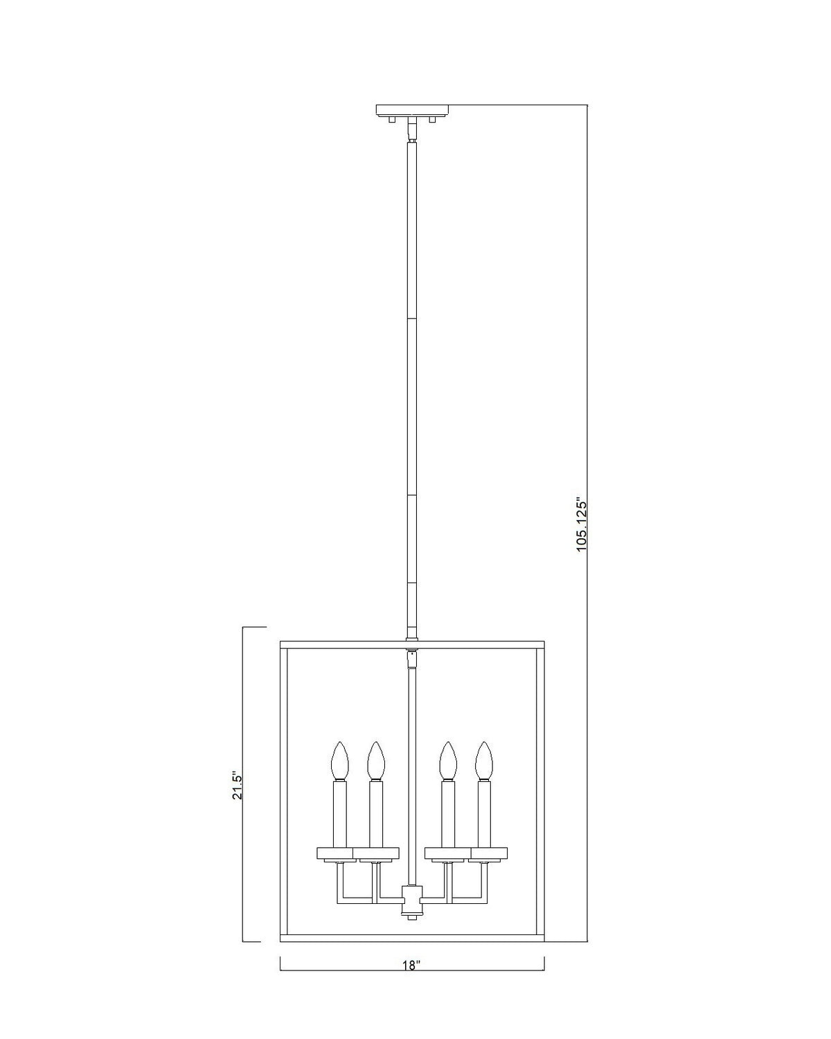 Z-Lite - 6100-21MB - Six Light Chandelier - Gaultier - Matte Black + Modern Gold