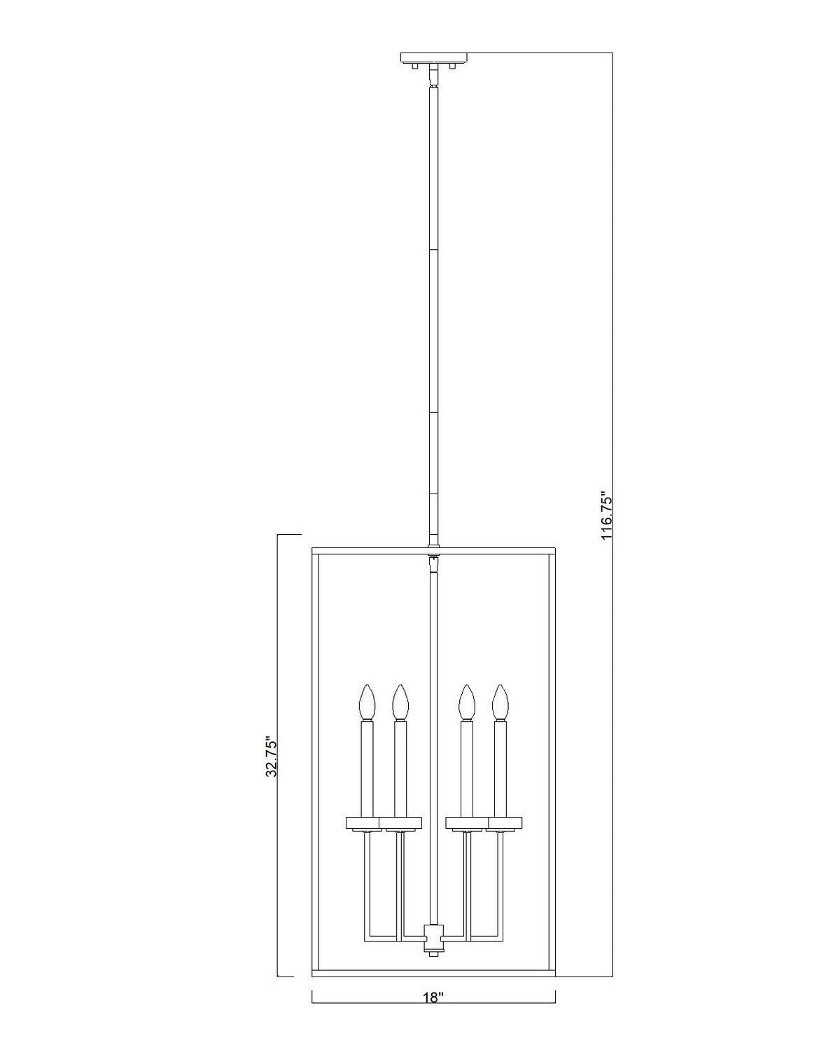 Z-Lite - 6100-32MB - Six Light Chandelier - Gaultier - Matte Black + Modern Gold