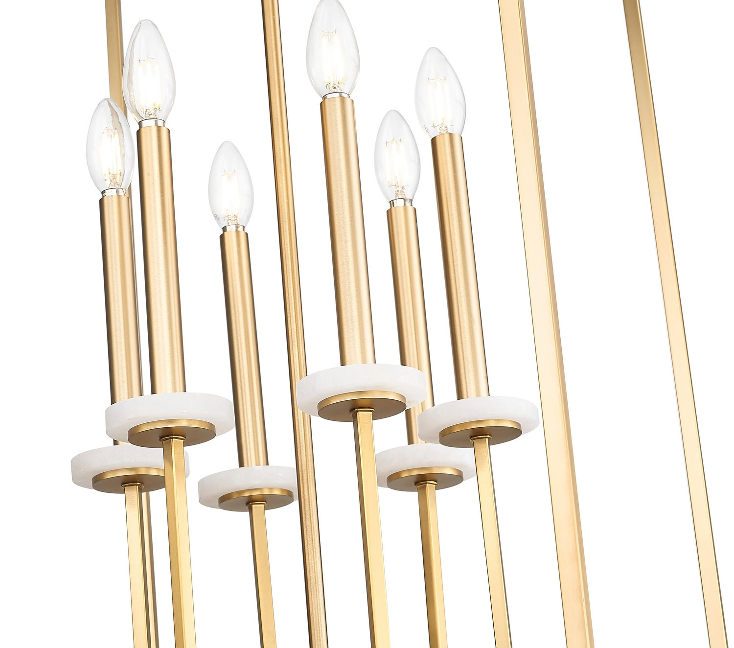 Z-Lite - 6100-32MGLD - Six Light Chandelier - Gaultier - Modern Gold
