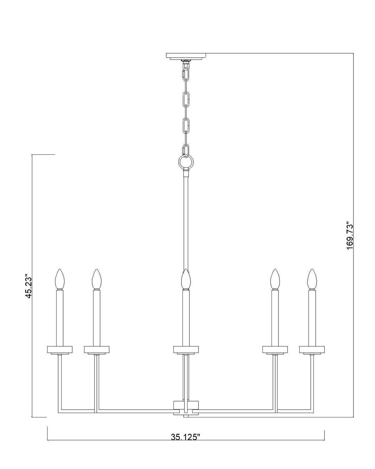 Z-Lite - 6100-8MB - Eight Light Chandelier - Gaultier - Matte Black + Modern Gold