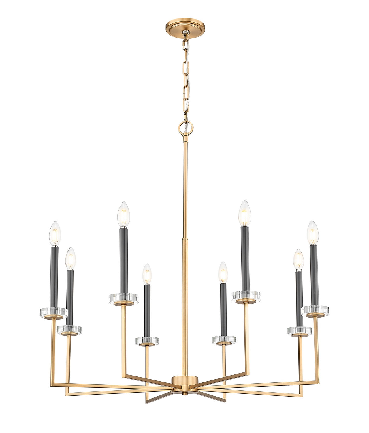 Z-Lite - 6100-8MGLD - Eight Light Chandelier - Gaultier - Modern Gold