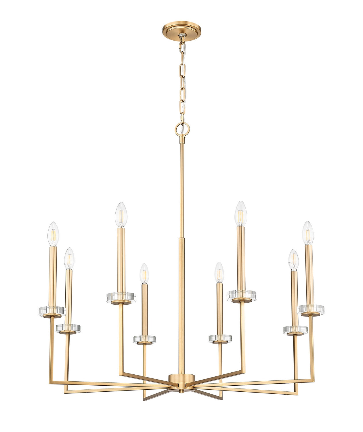 Z-Lite - 6100-8MGLD - Eight Light Chandelier - Gaultier - Modern Gold