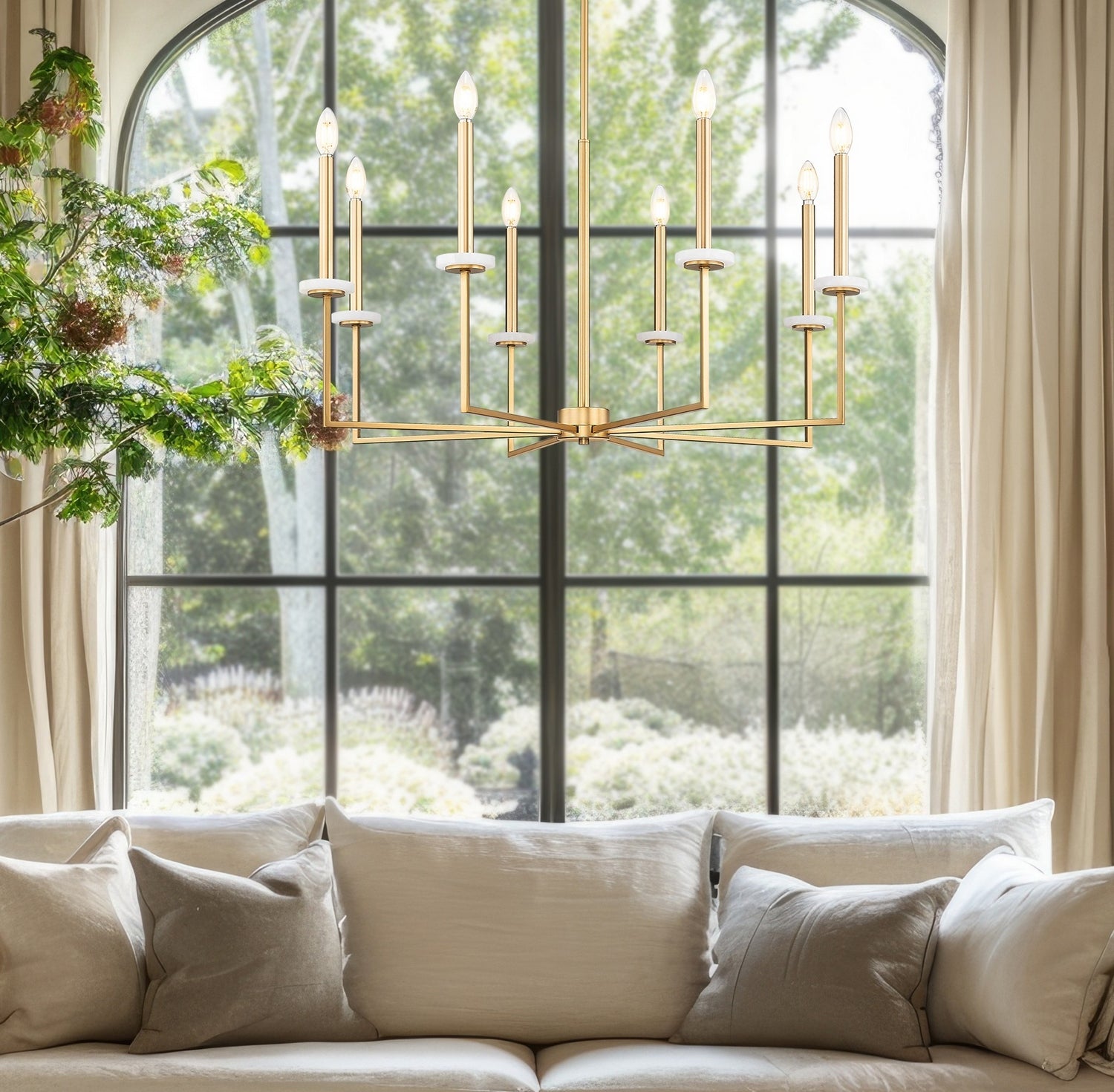 Z-Lite - 6100-8MGLD - Eight Light Chandelier - Gaultier - Modern Gold