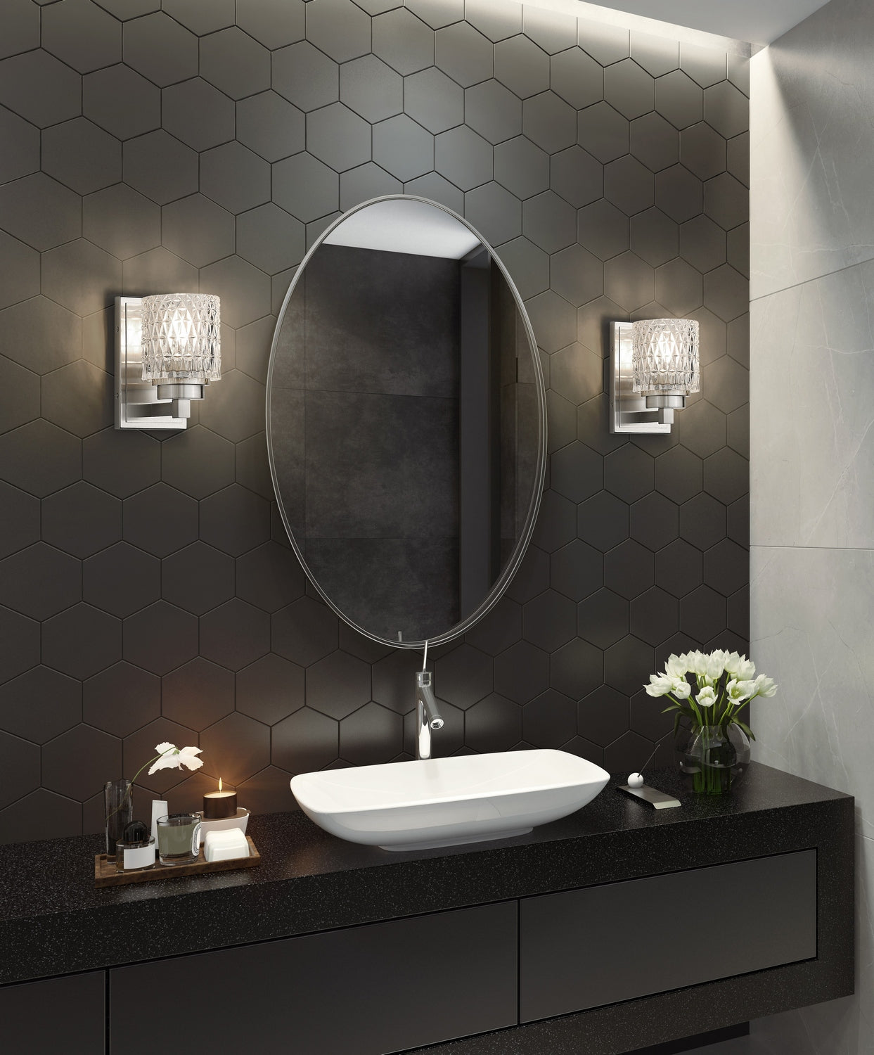 Z-Lite - 6101-1S-BN - One Light Wall Sconce - Jacqueline - Brushed Nickel