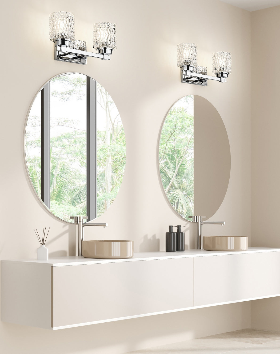 Z-Lite - 6101-2V-CH - Two Light Vanity - Jacqueline - Chrome