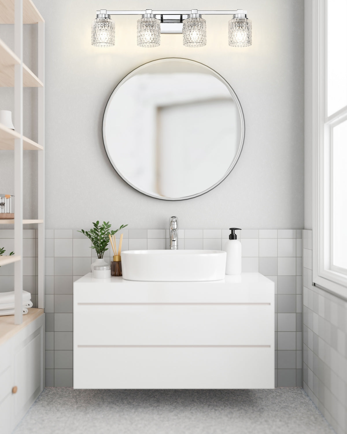 Z-Lite - 6101-4V-CH - Four Light Vanity - Jacqueline - Chrome