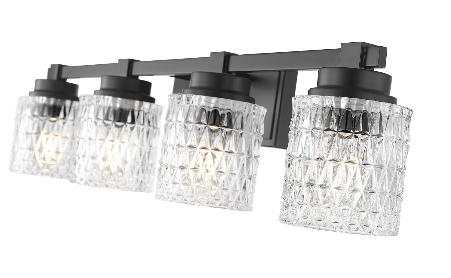 Z-Lite - 6101-4V-MB - Four Light Vanity - Jacqueline - Matte Black