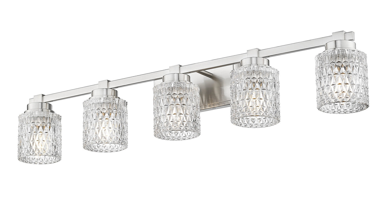 Z-Lite - 6101-5V-BN - Five Light Vanity - Jacqueline - Brushed Nickel