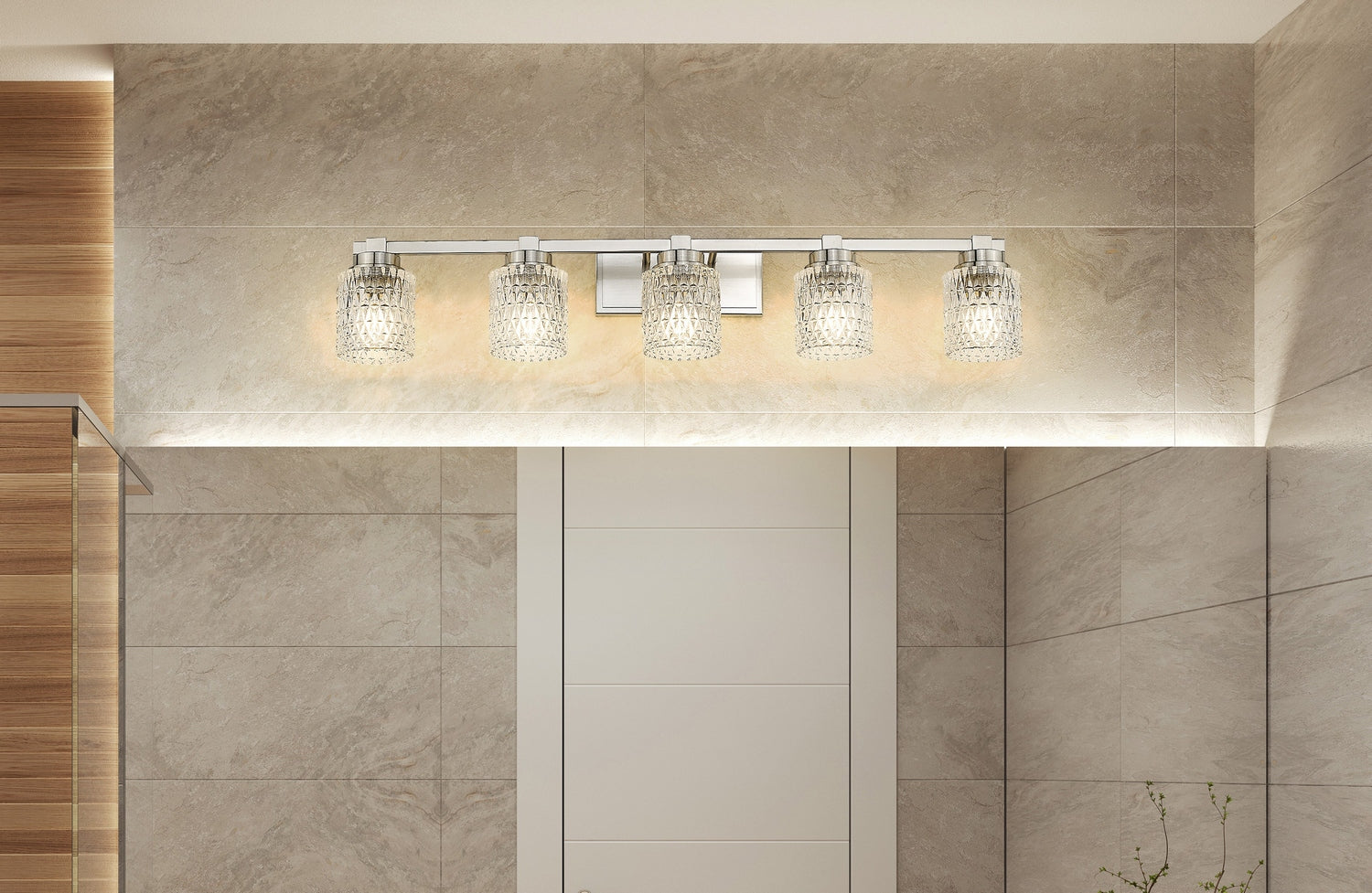 Z-Lite - 6101-5V-BN - Five Light Vanity - Jacqueline - Brushed Nickel