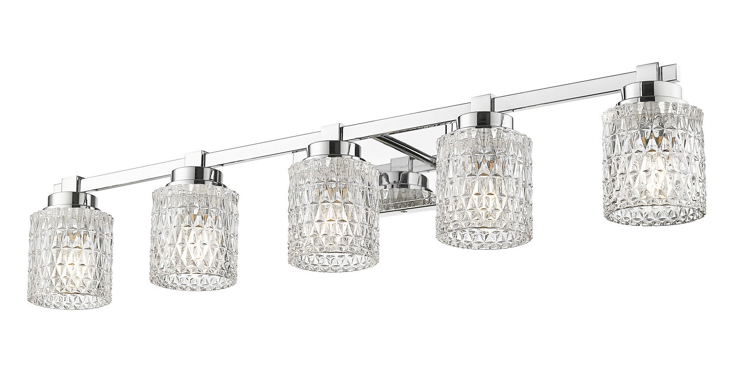 Z-Lite - 6101-5V-CH - Five Light Vanity - Jacqueline - Chrome