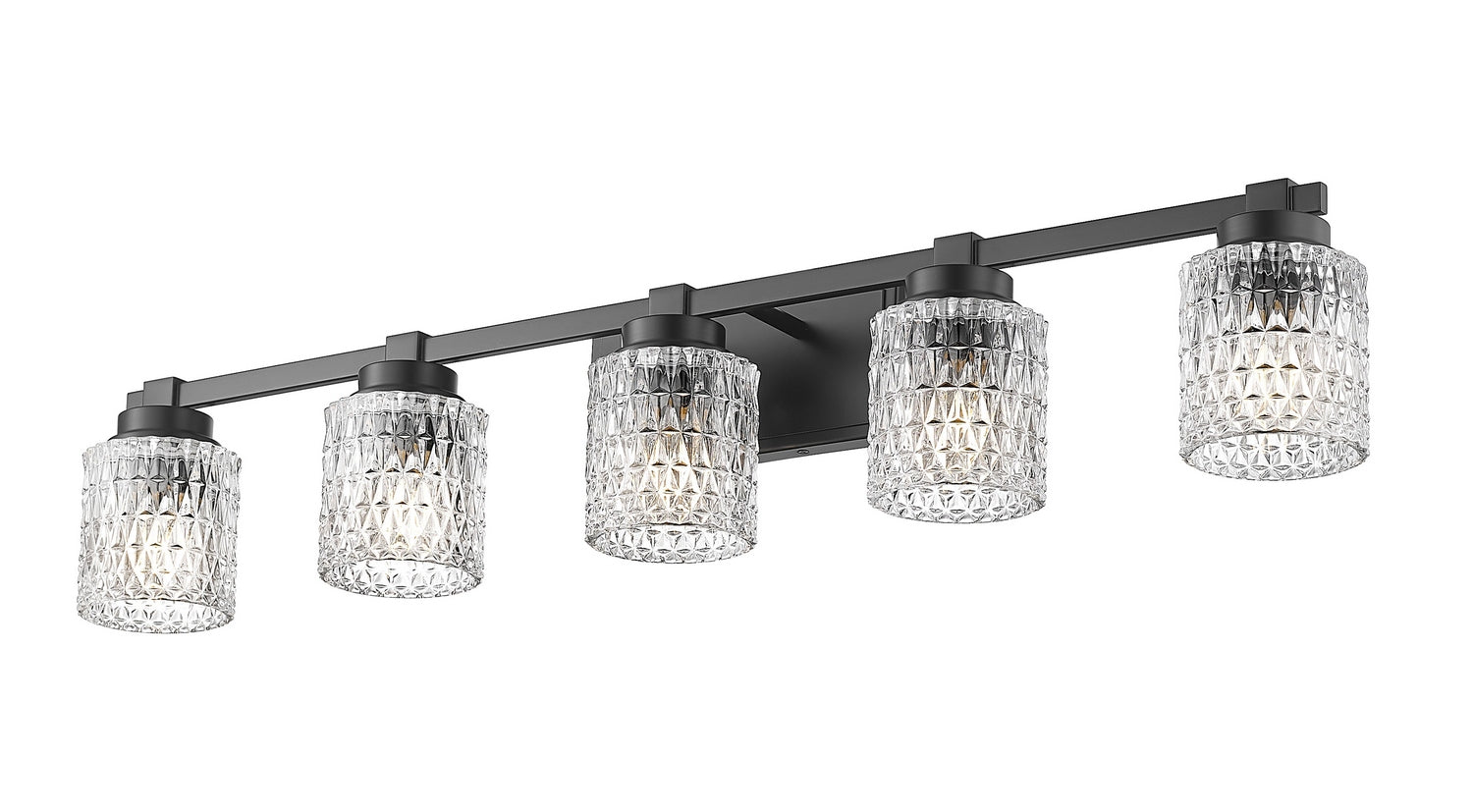 Z-Lite - 6101-5V-MB - Five Light Vanity - Jacqueline - Matte Black