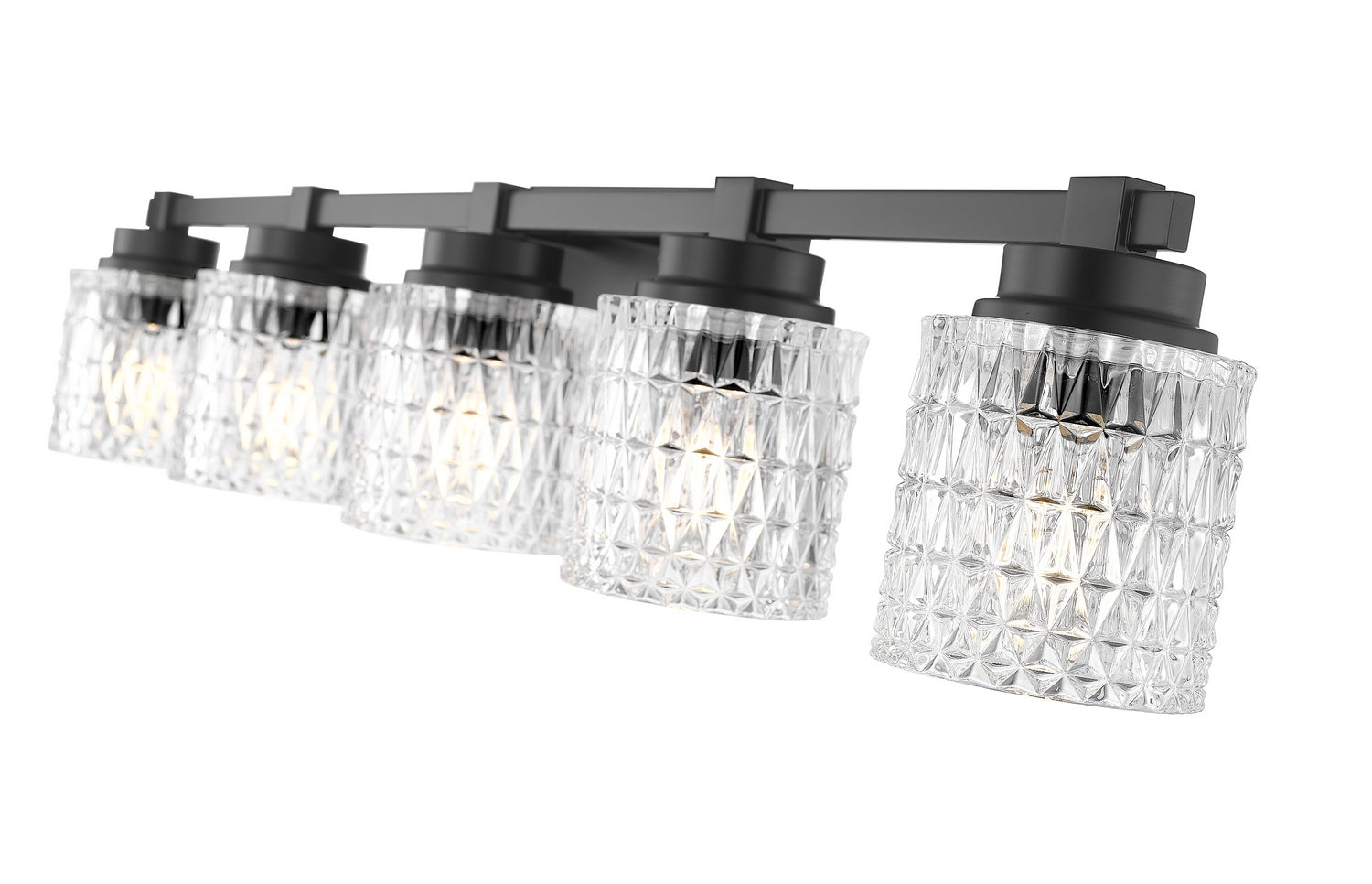 Z-Lite - 6101-5V-MB - Five Light Vanity - Jacqueline - Matte Black