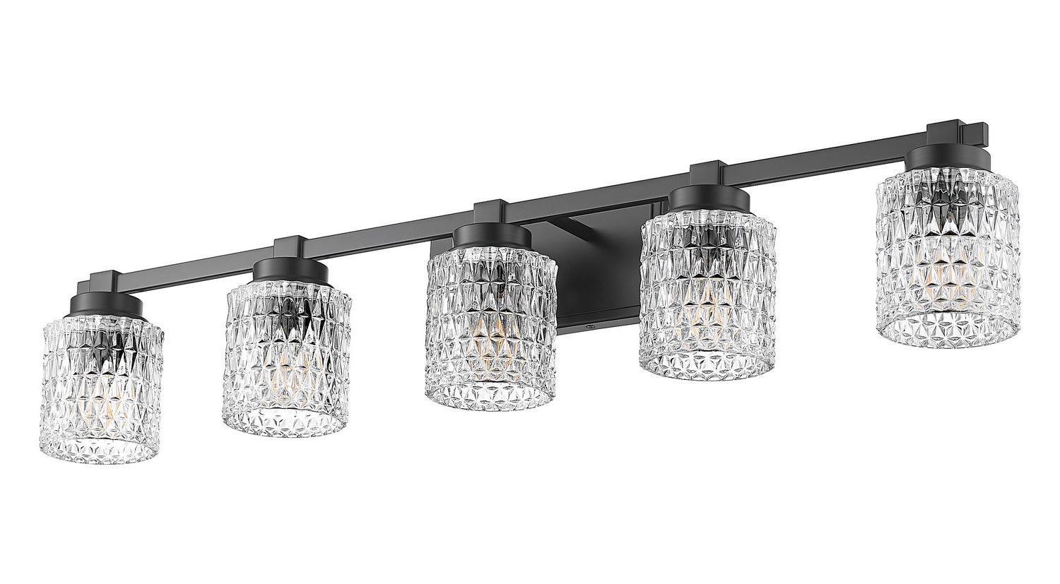Z-Lite - 6101-5V-MB - Five Light Vanity - Jacqueline - Matte Black