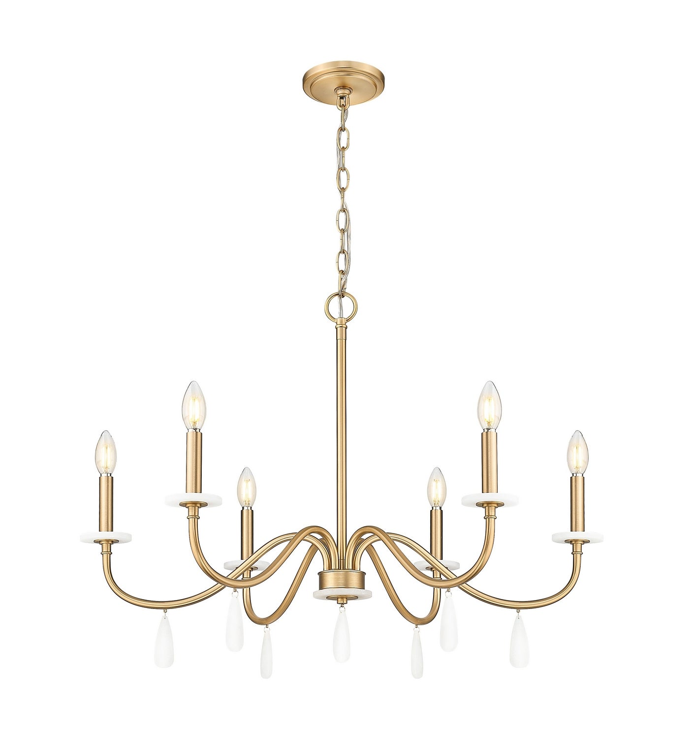 Z-Lite - 6103-32MGLD - Six Light Chandelier - Toussant - Modern Gold