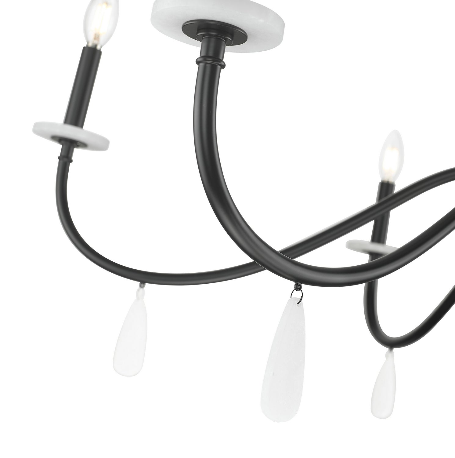 Z-Lite - 6103-45MB - Six Light Chandelier - Toussant - Matte Black