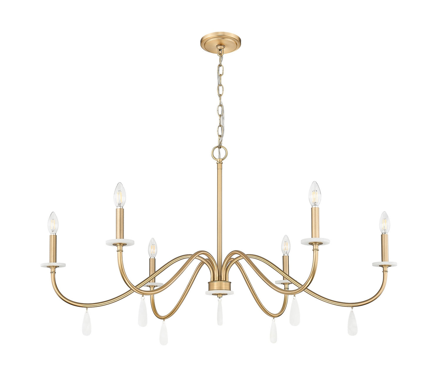 Z-Lite - 6103-45MGLD - Six Light Chandelier - Toussant - Modern Gold