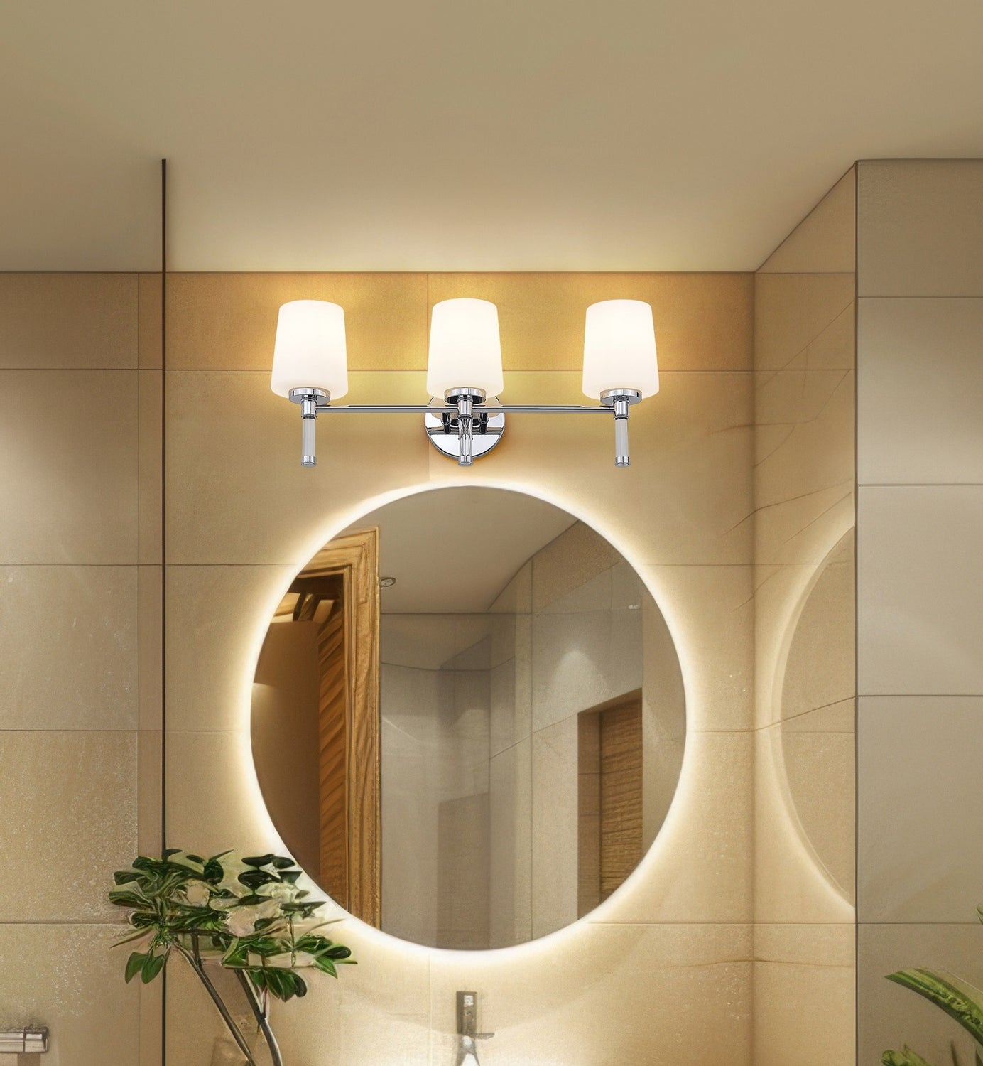 Z-Lite - 7700-3V-CH - Three Light Vanity - Henri - Chrome