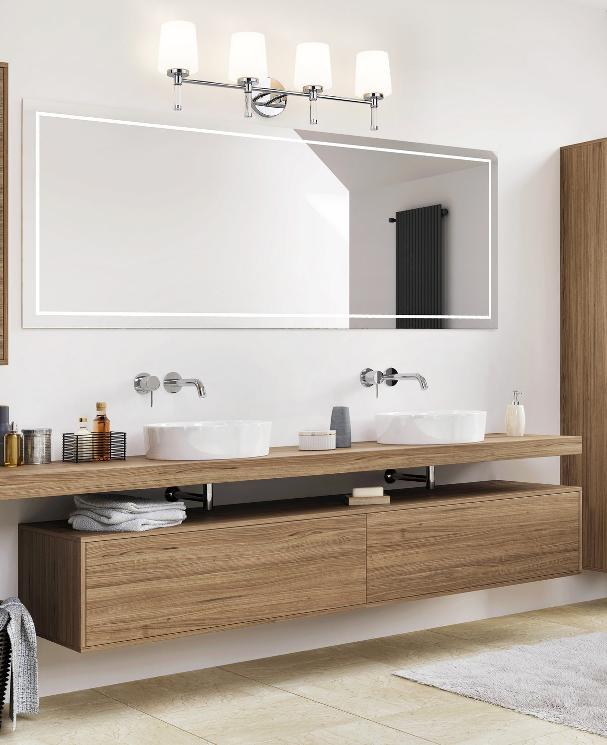 Z-Lite - 7700-4V-CH - Four Light Vanity - Henri - Chrome