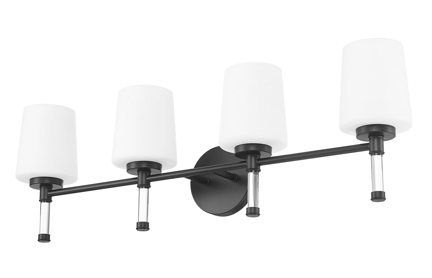Z-Lite - 7700-4V-MB - Four Light Vanity - Henri - Matte Black
