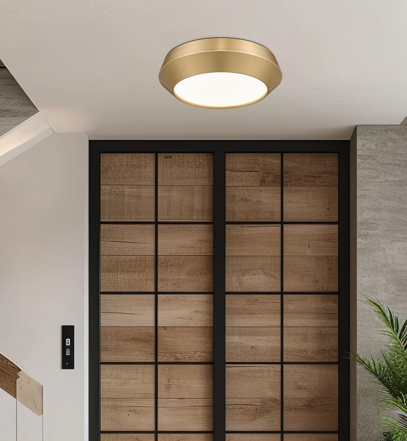 Z-Lite - 7701F12-MGLD-LED - LED Flush Mount - Quasars - Modern Gold