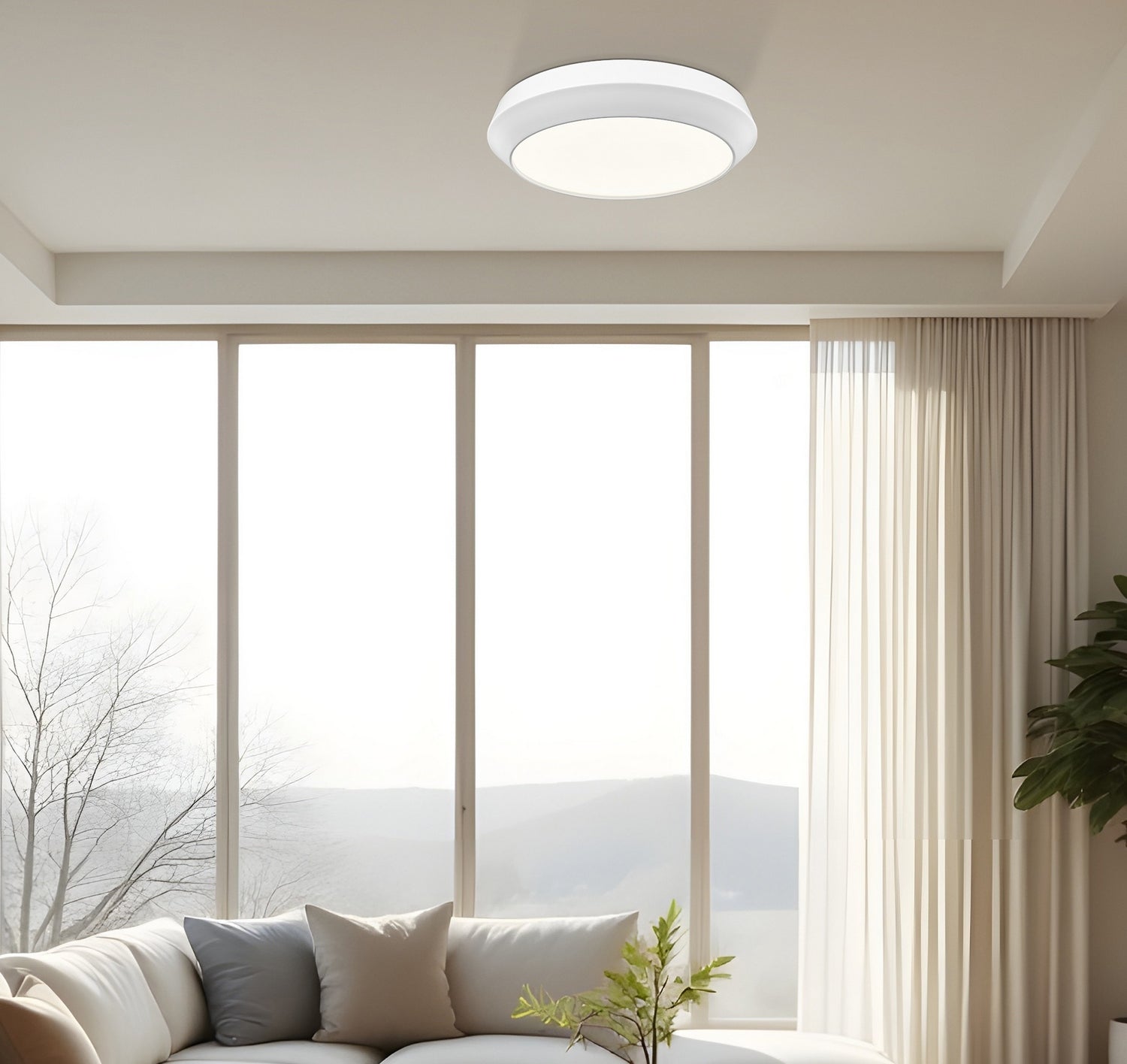 Z-Lite - 7701F16-MW-LED - LED Flush Mount - Quasars - Matte White