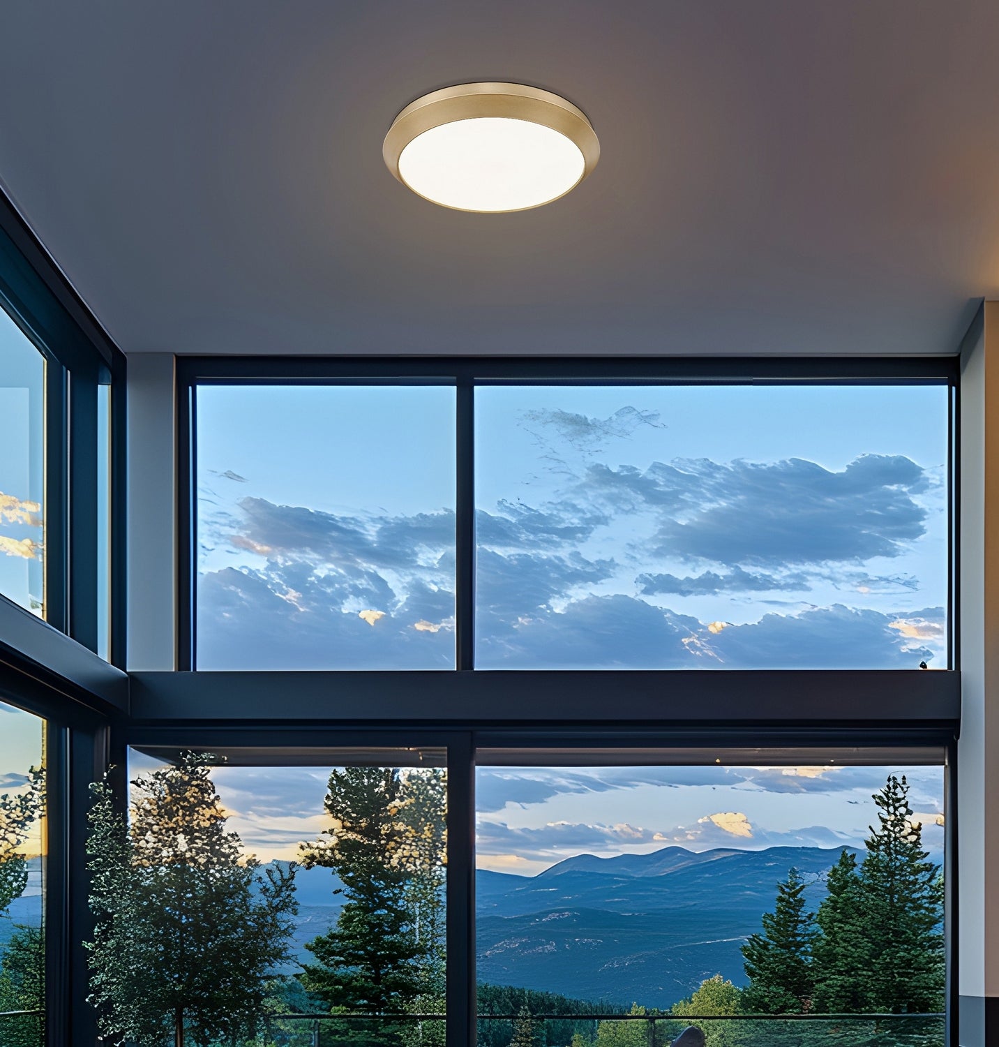 Z-Lite - 7701F20-MGLD-LED - LED Flush Mount - Quasars - Modern Gold