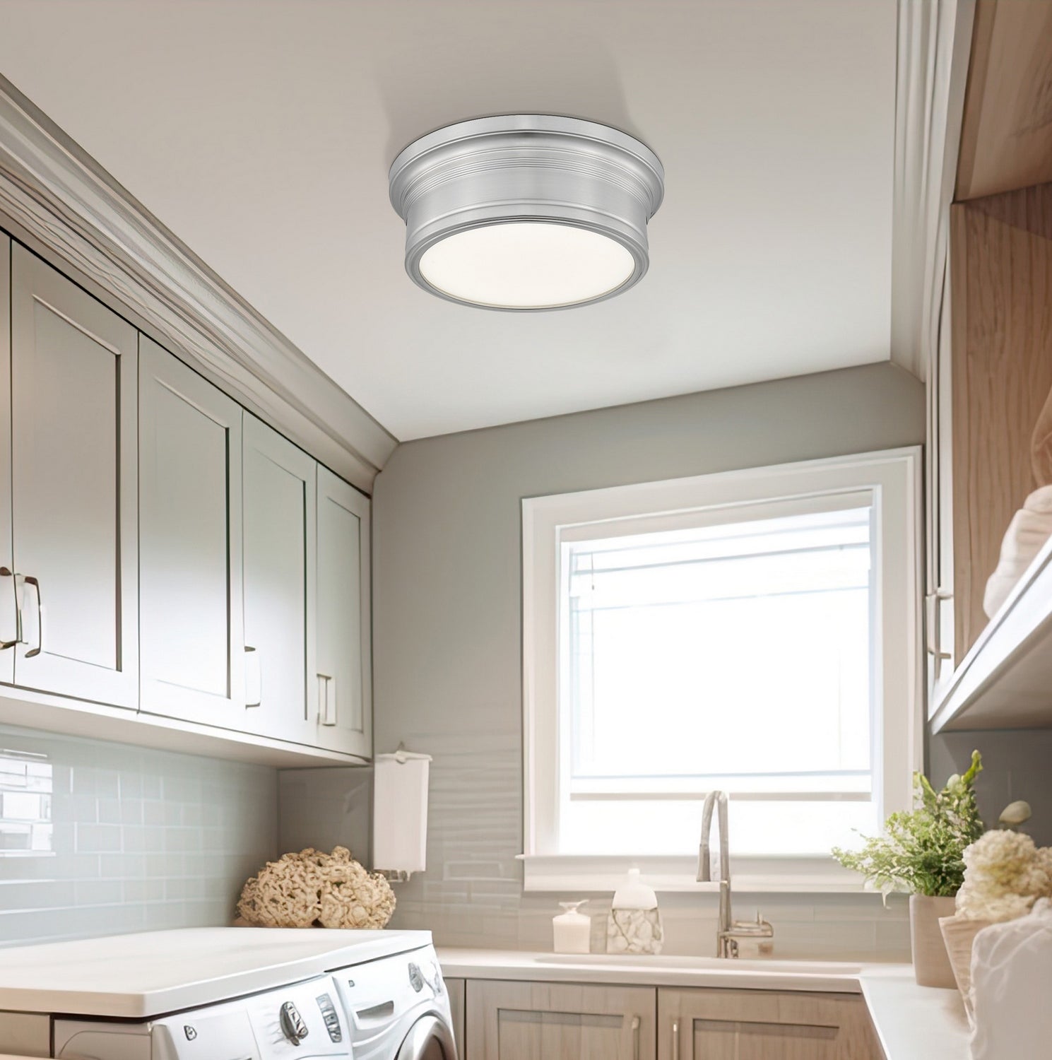 Z-Lite - 7702F12-BN-LED - LED Flush Mount - Bentley - Brushed Nickel