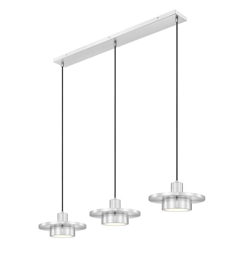 Z-Lite - 829P12-3L-BN-LED - LED Linear Chandelier - Ludo - Brushed Nickel