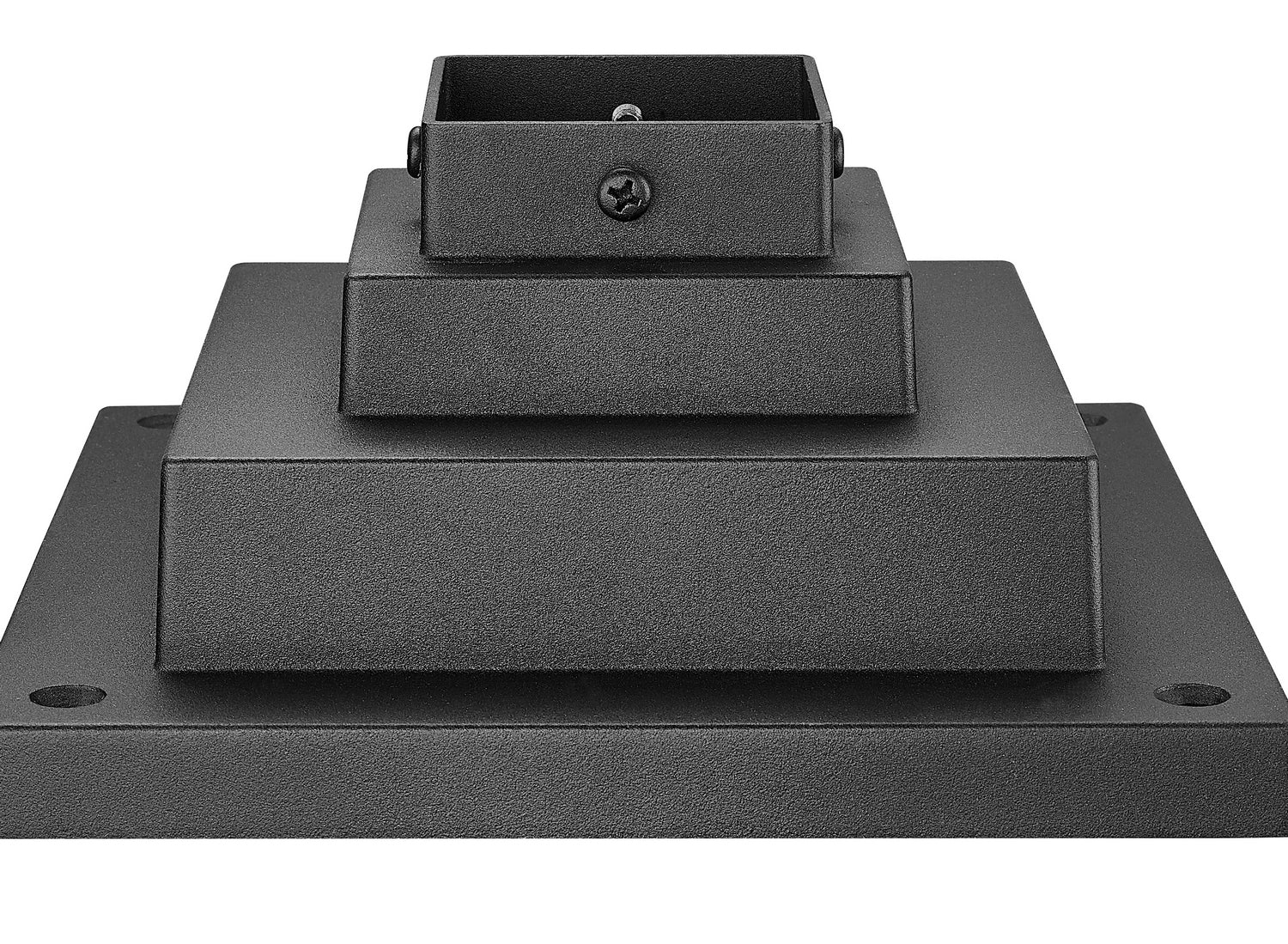 Z-Lite - LSQPM-BK - Outdoor Pier Mount - Pier Mounts - Sand Black