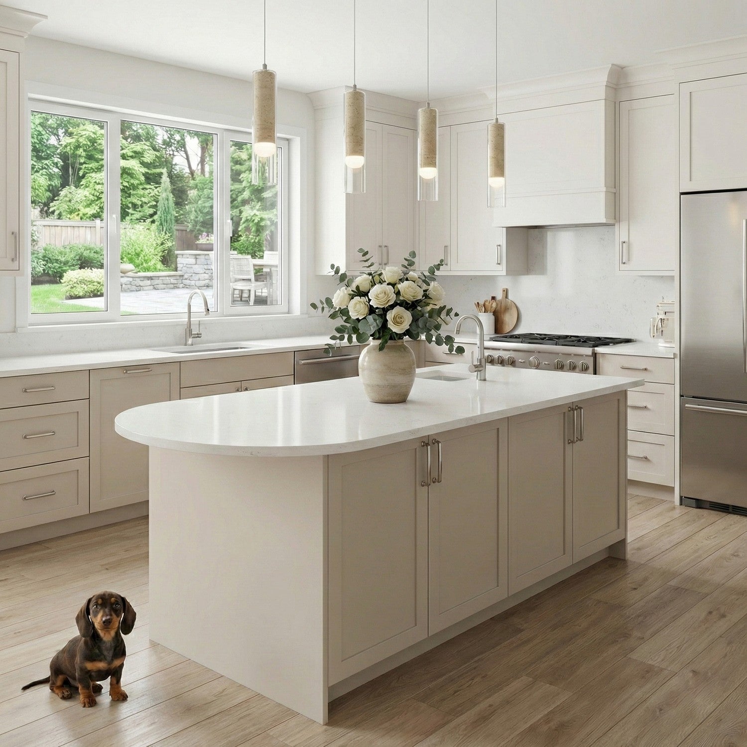 Artcraft - AC5100BN - LED Pendant - Zara - Brushed Nickel