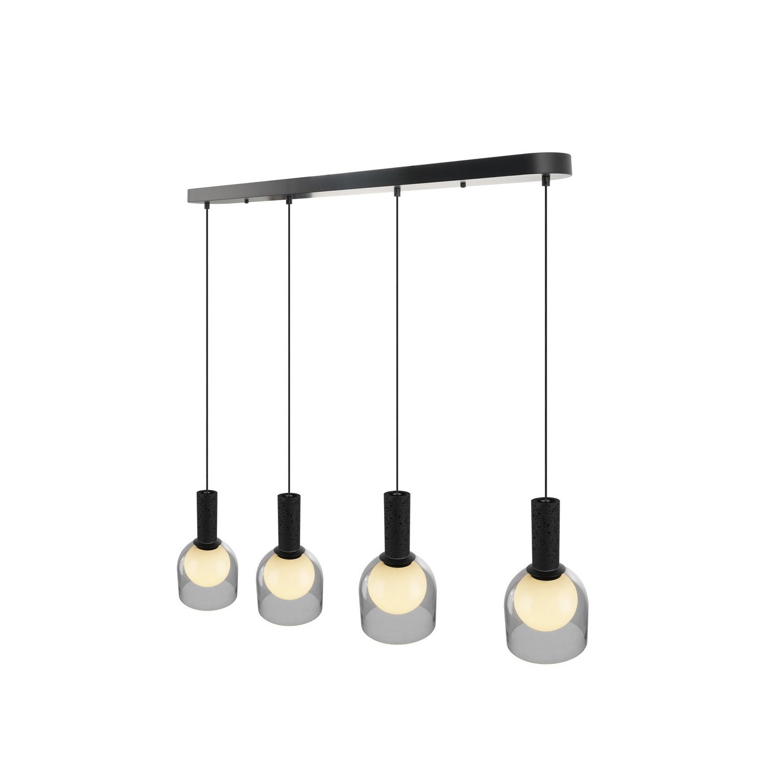 Artcraft - SC13384BK - Four Light Island Pendant - Juna - Black