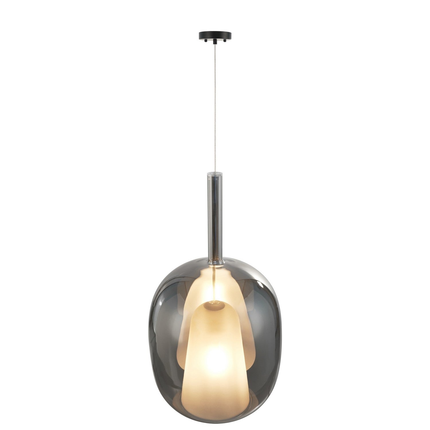Artcraft - AC11219SM - One Light Pendant - Dusk - Black