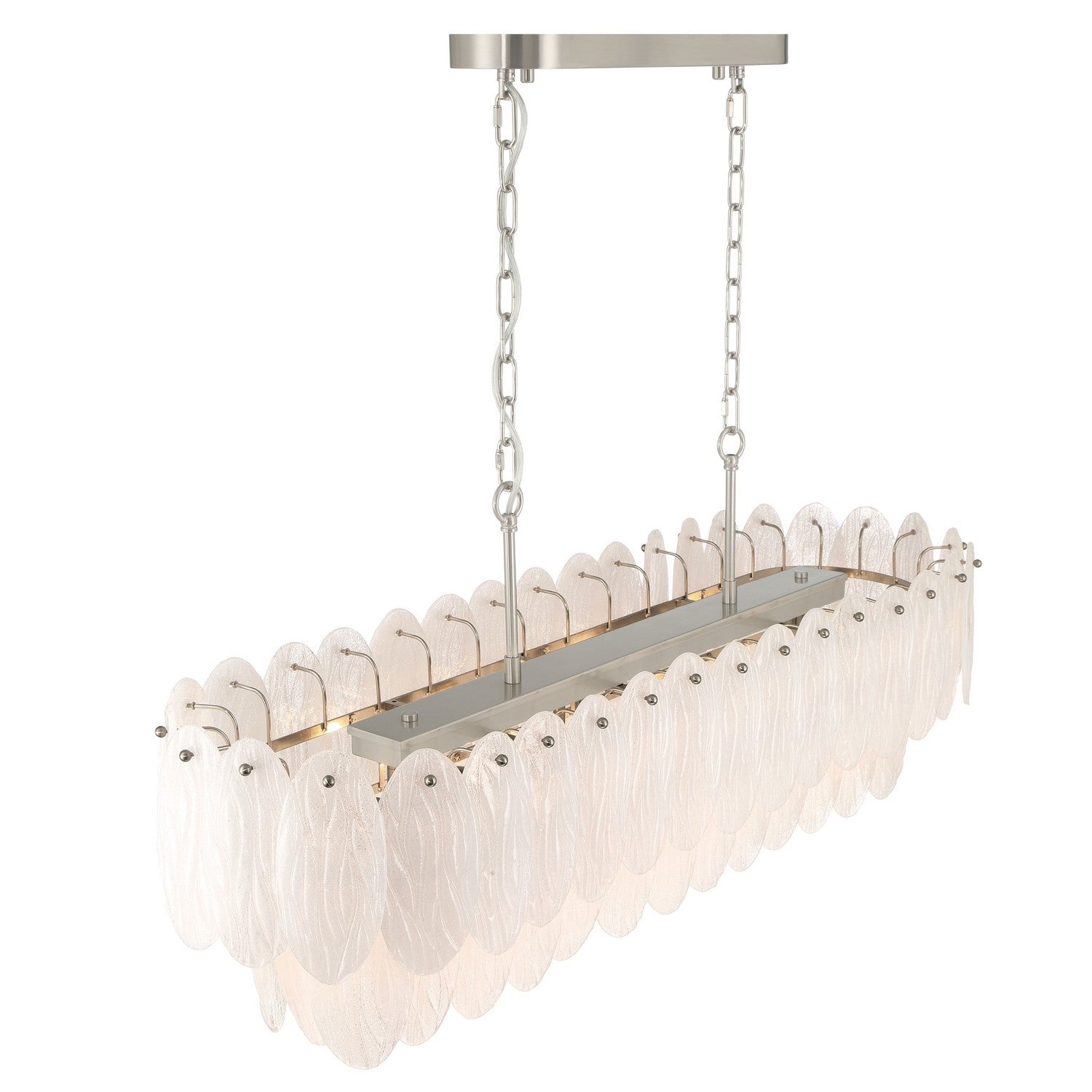 Artcraft - AC12264SN - Nine Light Island Chandelier - Serena - Satin Nickel