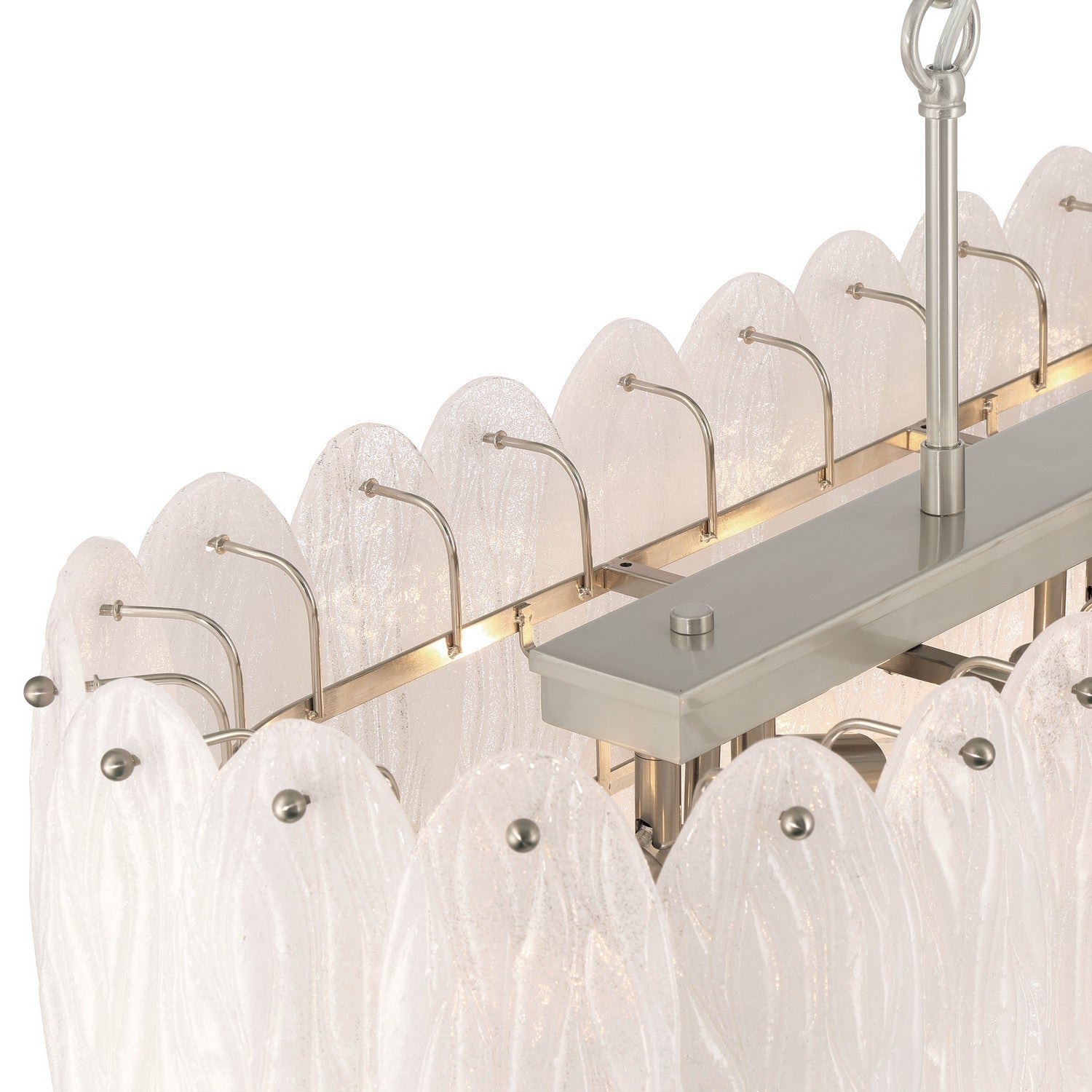 Artcraft - AC12264SN - Nine Light Island Chandelier - Serena - Satin Nickel