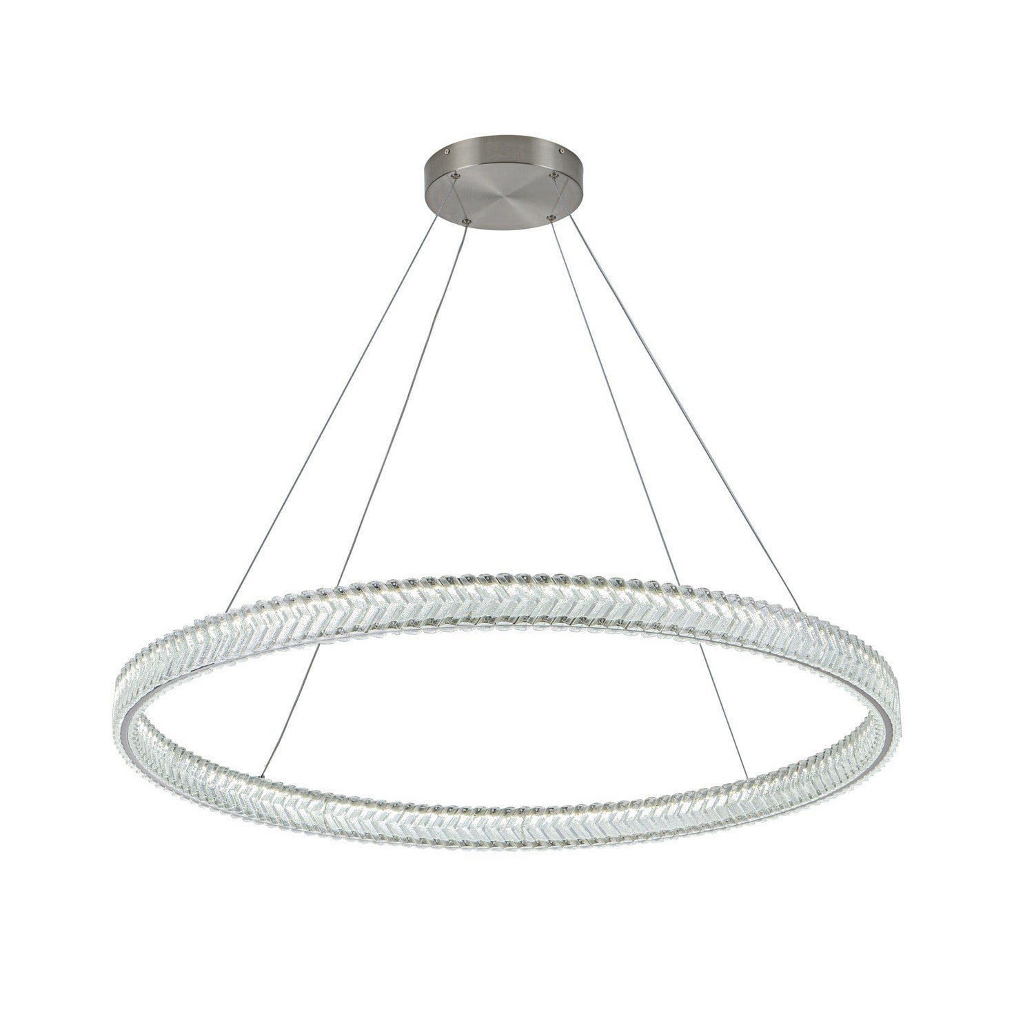 Artcraft - AC5053BN - LED Pendant - Chevron - Brushed Nickel