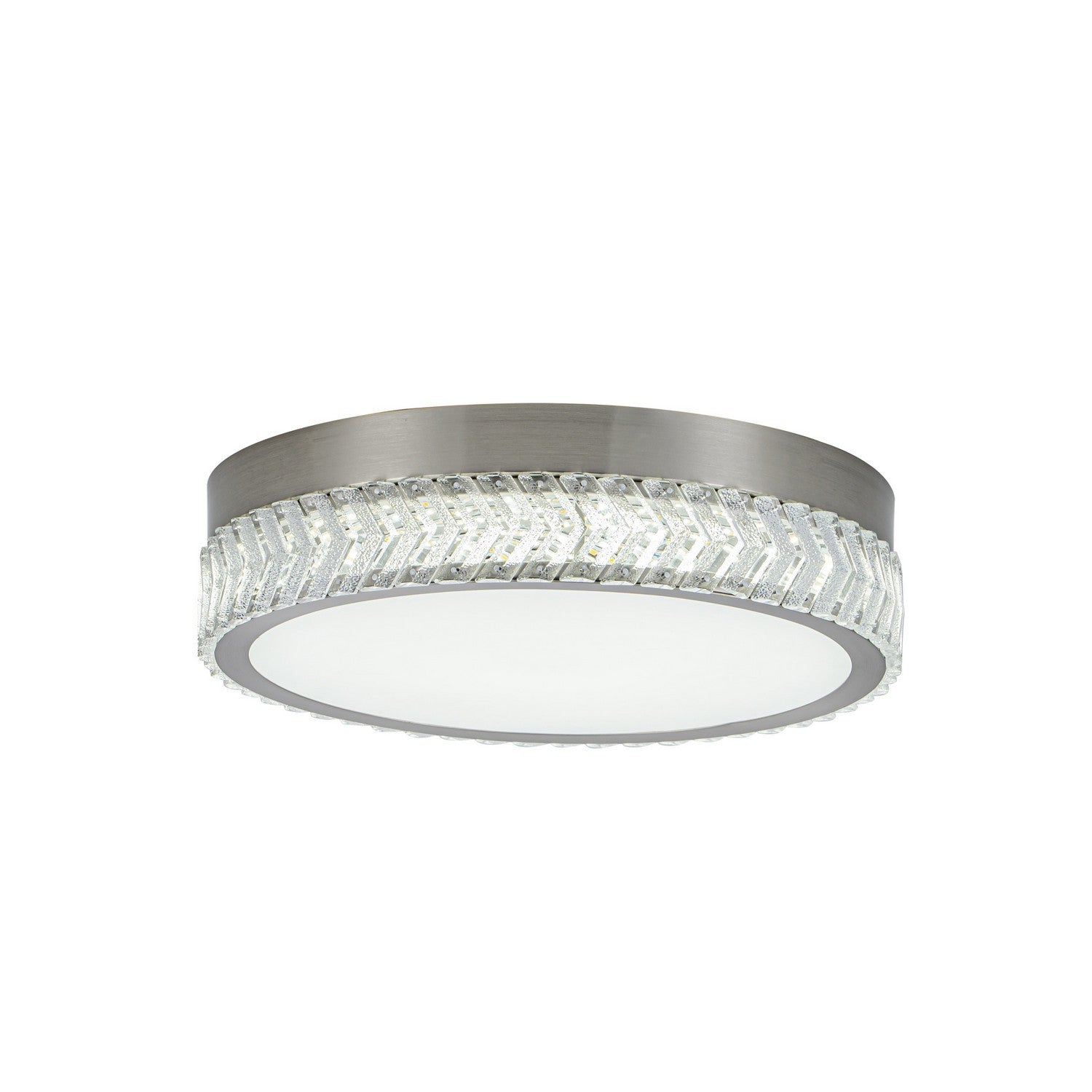 Artcraft - AC5057BN - LED Flushmount - Chevron - Brushed Nickel