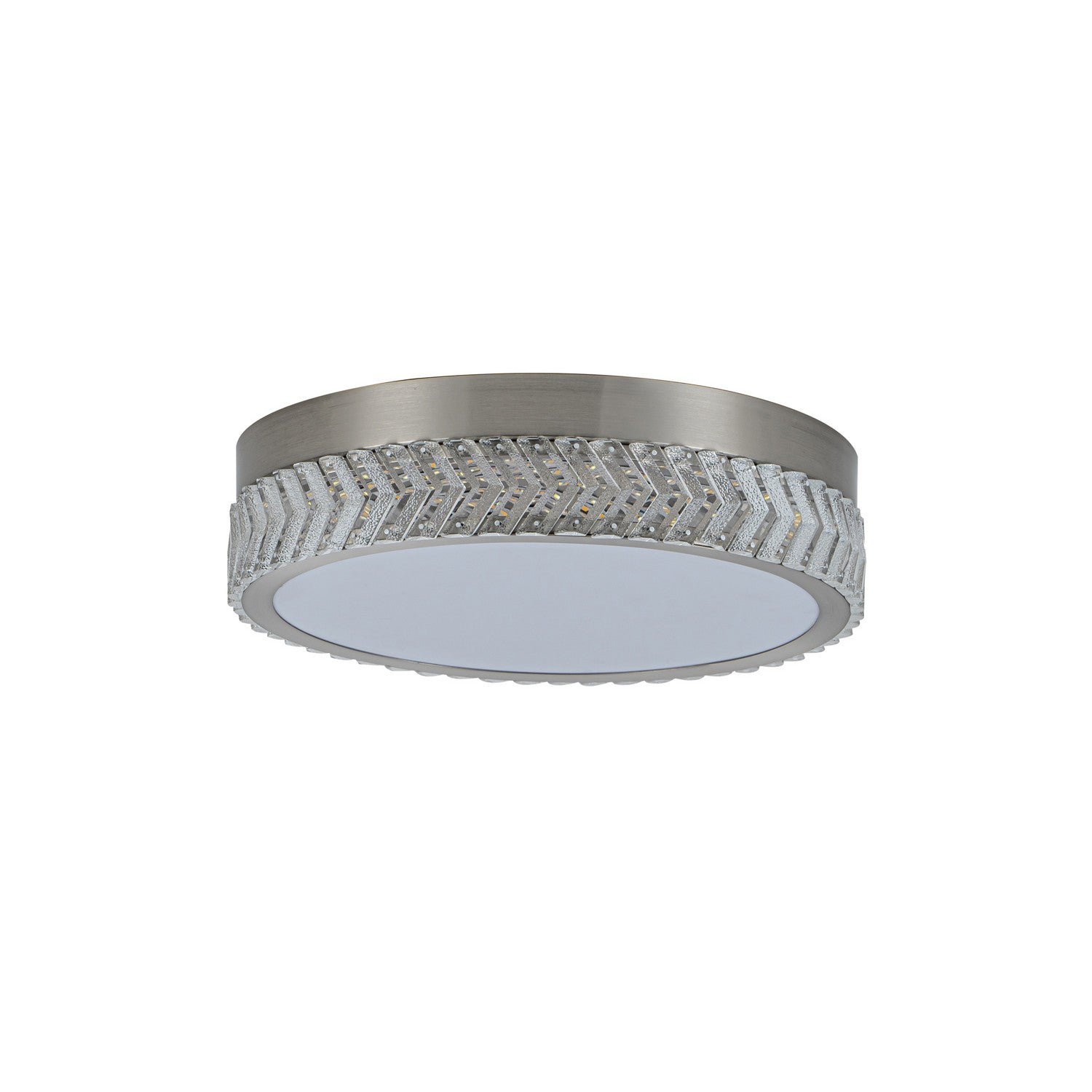 Artcraft - AC5057BN - LED Flushmount - Chevron - Brushed Nickel
