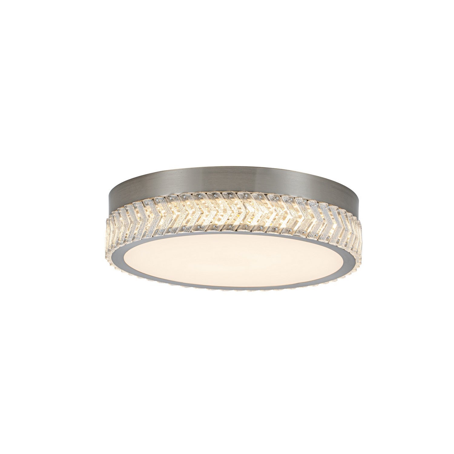 Artcraft - AC5057BN - LED Flushmount - Chevron - Brushed Nickel