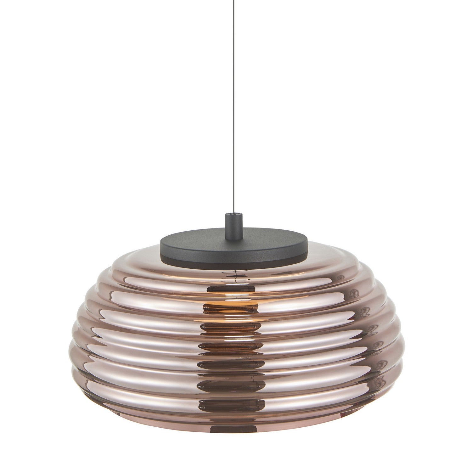 Artcraft - AC5011EC - LED Pendant - Haze - Black/Espresso Copper