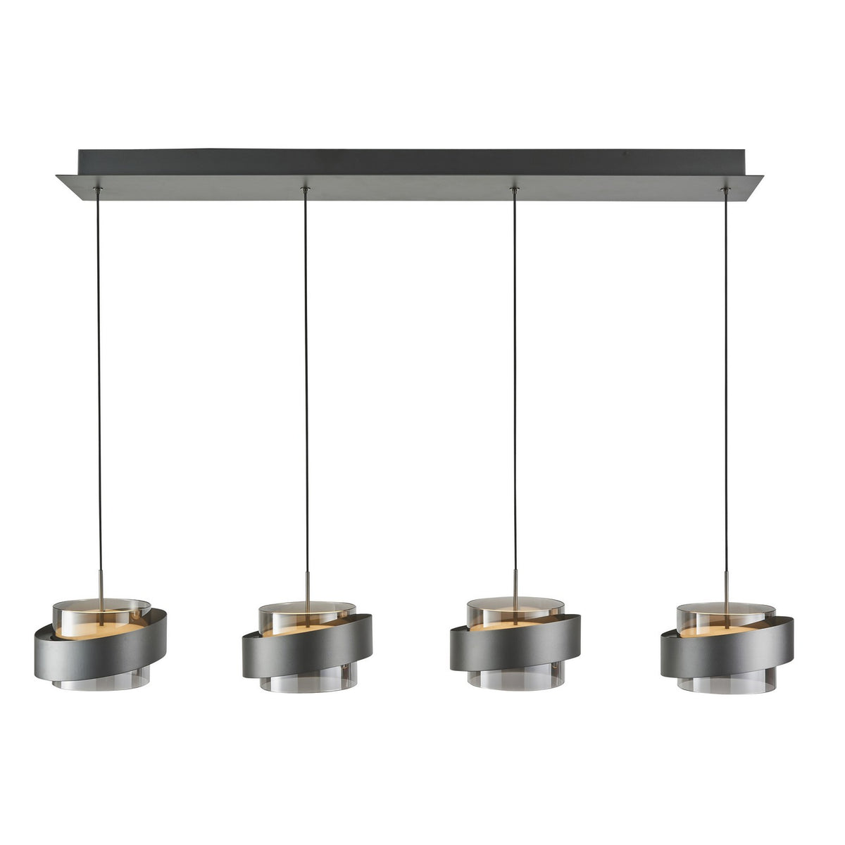 Artcraft - AC6984GR - LED Island Pendant - Axis - Graphite