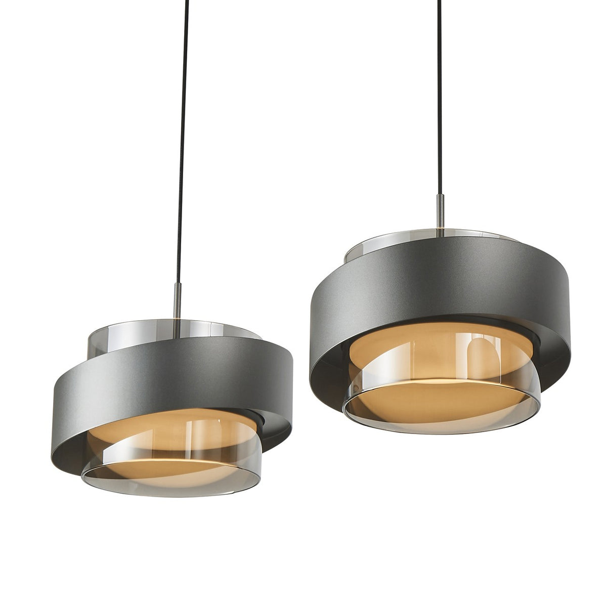 Artcraft - AC6984GR - LED Island Pendant - Axis - Graphite