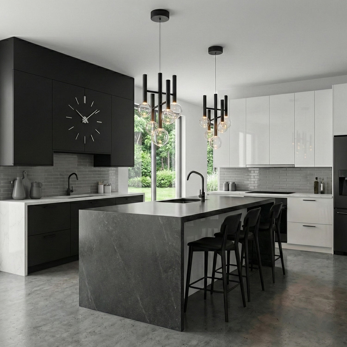 Artcraft - AC6855BK - LED Chandelier - Terra - Black